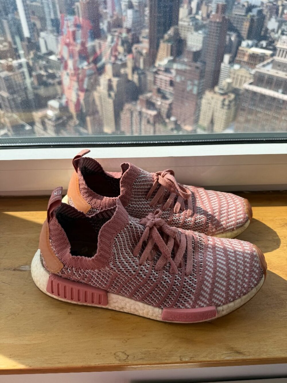 Adidas NMD R1 Primeknit Sneakers Women's Size 10 Pink Mauve | Ultra Comfortable
